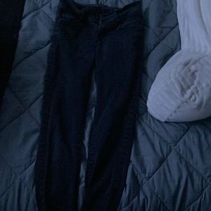 Black jeans with no rips